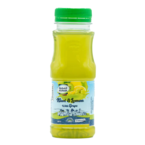 Asafwah Kiwi Lemon Juice Bottle 200ml 